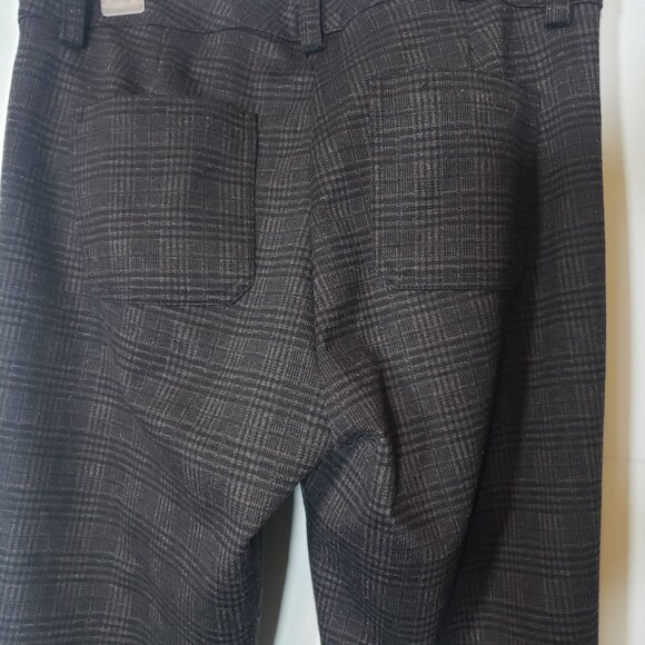 Calvin Klein Pants Women's Black Gray Plaid Grid size 6 - Picture 4 of 7